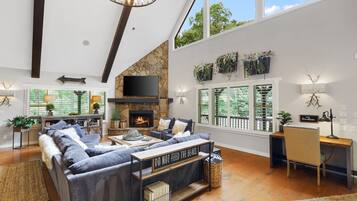 TV connectée, cheminée, jeux vidéo, chaßne hi-fi