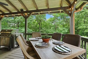 Outdoor dining - Spacious! All Paved road access, High Speed Internet, 7 Minutes to downtown BR!  (Blue Ridge)