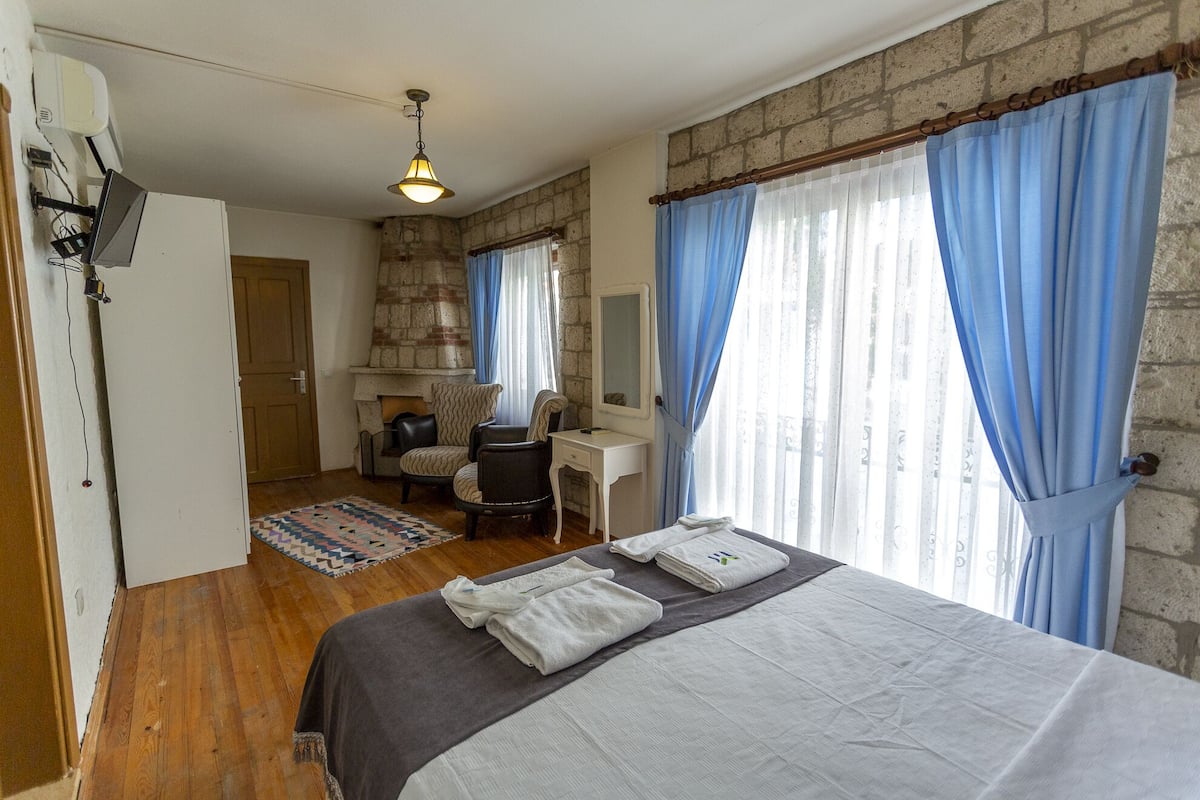 Elite kamer, open haard | 1 slaapkamer, gratis wifi