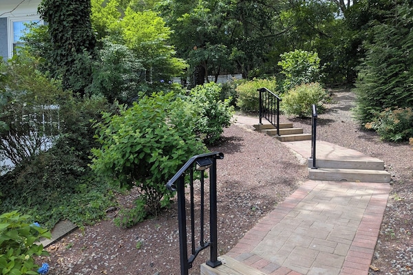 Side steps to house from driveway