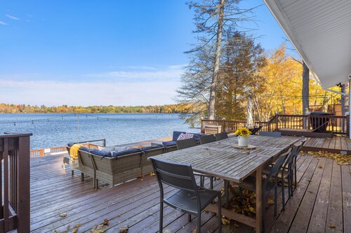 Lakefront Catskills Escape with Hot Tub, Game Room, and Theater!