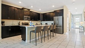 Fridge, microwave, oven, stovetop - 6BR @ Storey Lake w Pool, Themed Room Close2Disney (Kissimmee)