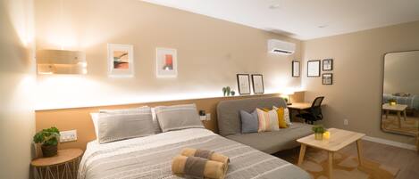 1 dormitorio, escritorio, tabla de planchar con plancha y wifi gratis