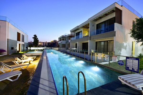 Front of property - evening/night - Ala Grand Residence (Bodrum)
