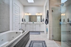 Hair dryer, towels - Upper Valley El Paso Home w/ Hiking Access On-Site (El Paso)