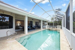 A heated pool
