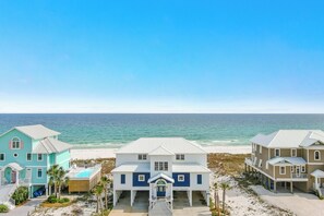 Exterior - Crews Quarters by GSVR | Beachfront Home w/ Expanded Pool & Porch + FREE Activities/Golf (Gulf Shores)
