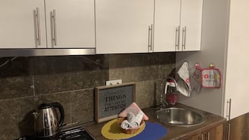 Apartament | Cuina privada | Frigorífic, microones, forn i placa de cuina