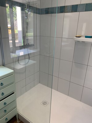 Shower, hair dryer