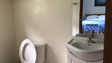 Double Room | Bathroom | Combined shower/bathtub, rainfall showerhead, hair dryer, towels