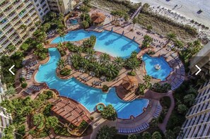 Pool - Direct Beachfront on The Gulf! Sunsets and sunrise views (Panama City Beach)