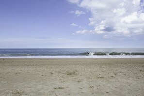 Beach nearby, sun-loungers