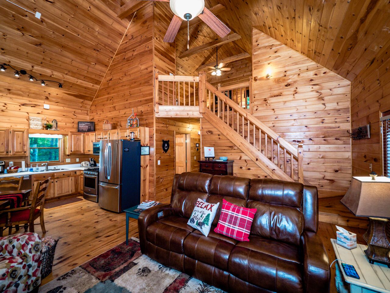 Smart TV, fireplace, video games