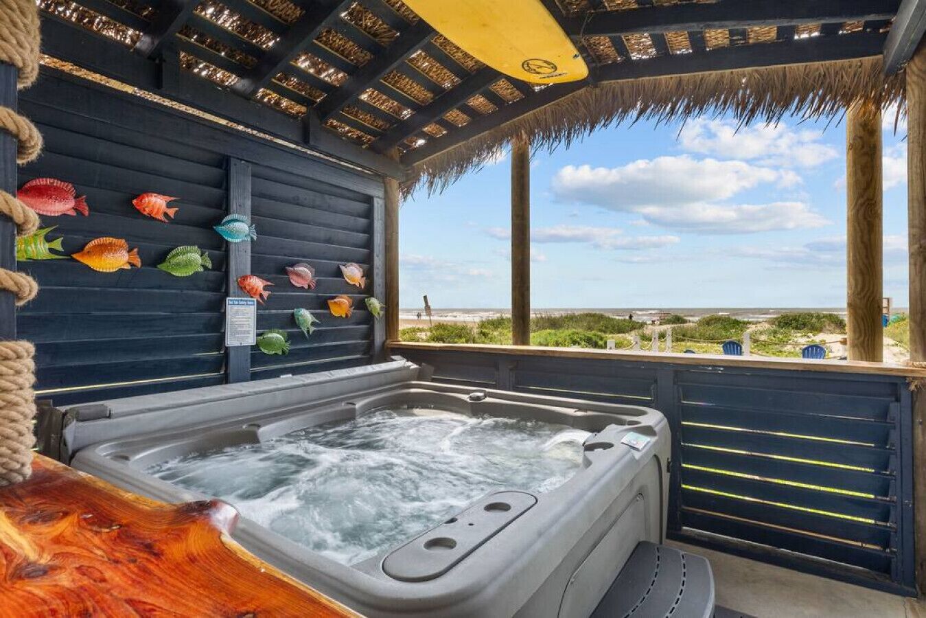 Beachfront oasis! Hot tub, gameroom, double deck!!