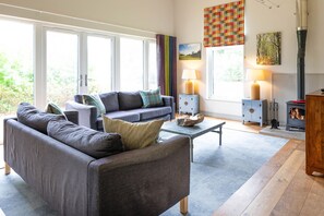 TV, DVD player, foosball, stereo