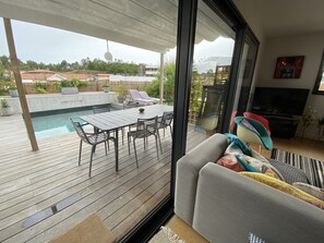 Smart TV, DVD player, books - Pretty villa Cezaloma, air-conditioned, sleeps 6, heated pool in Capbreton  (capbreton)