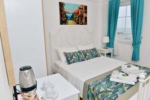 Comfort Double Room, Sea View | Bed sheets - Valitsa Otel (Bozcaada)