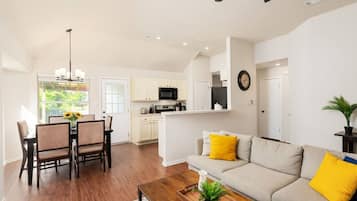 TV, fireplace, video games