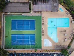 A heated pool