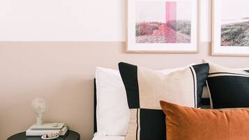 3 bedrooms, desk, iron/ironing board, travel cot