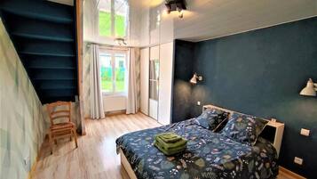 3 chambres, fer et planche Ă repasser, Wi-Fi gratuit, draps fournis