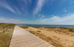 Vlak bij het strand