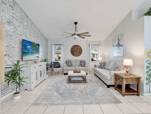 Smart TV, video games, DVD player, books