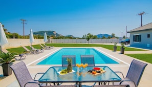 Villa, 3 Bedrooms, Terrace, Garden View | Pool | Outdoor pool