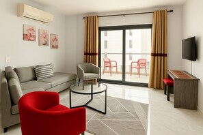 Chalet, 2 Bedrooms, Accessible, Smoking | Living room - Dive Into Relaxation at Porto Said (Al-Manasrah)