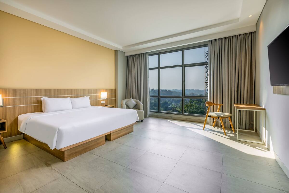 Deluxe Executive Room Hollywood | Escritorio, tabla de planchar con plancha, wifi gratis y ropa de cama 
