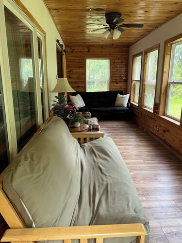 Private vacation house for larger groups near the Dells with heated game room.