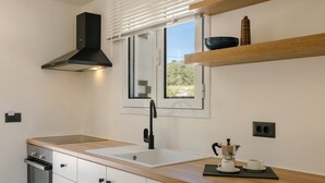 ファミリー 4 人部屋 ベッド (複数台) テラス シービュー | 専用キッチン | 冷蔵庫、電気ポット、環境にやさしい洗剤、冷凍庫