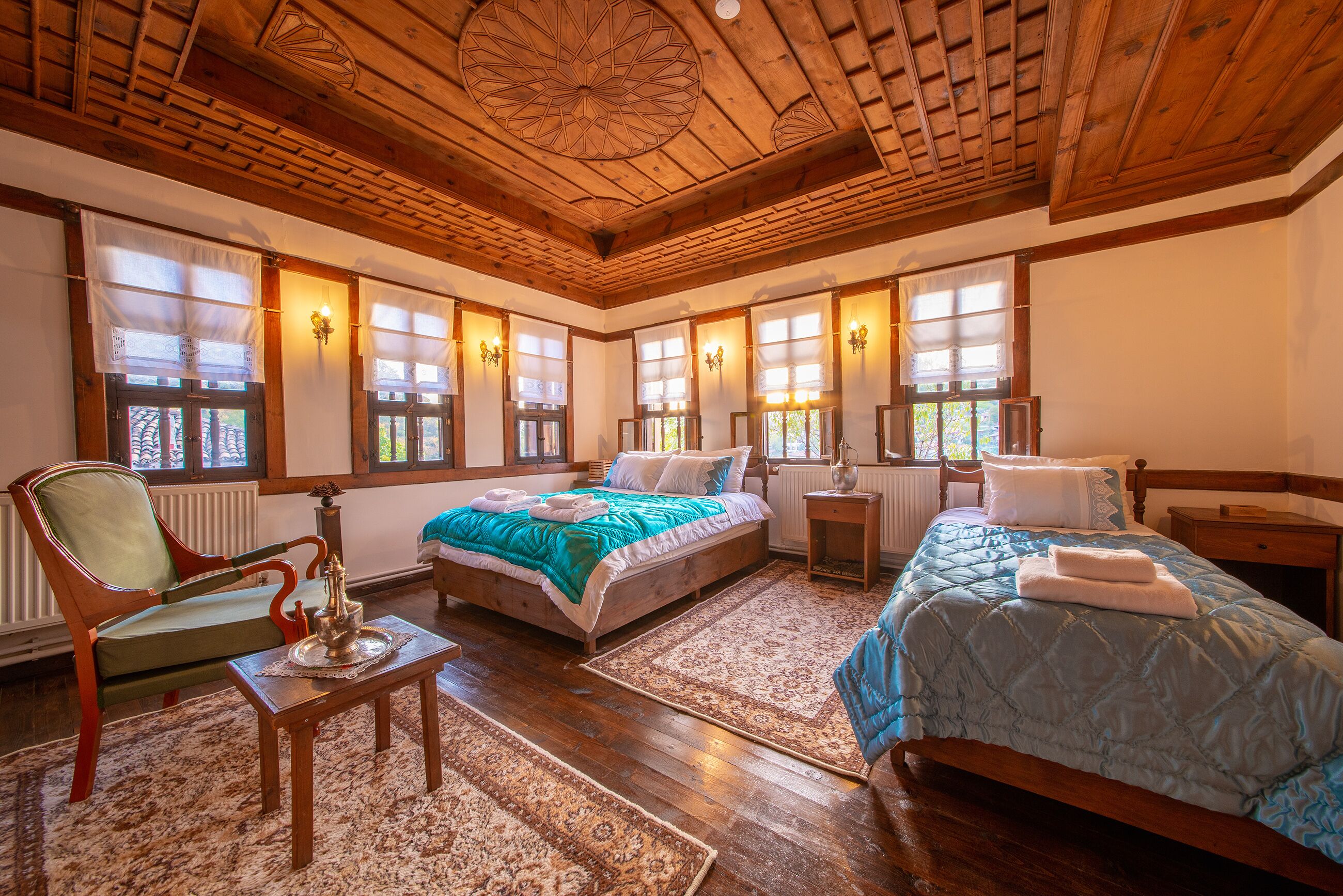 Bộ trải giường bằng vải cotton Ai Cập, bộ đồ giường cao cấp 