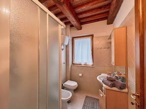 Shower, bidet, toilet paper