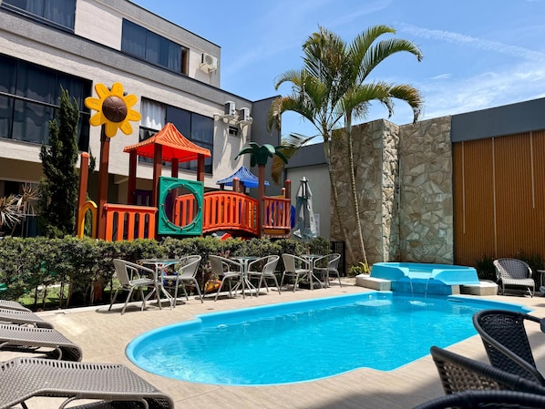 Indoor pool, outdoor pool, open 8:00 AM to 10:00 PM, pool umbrellas