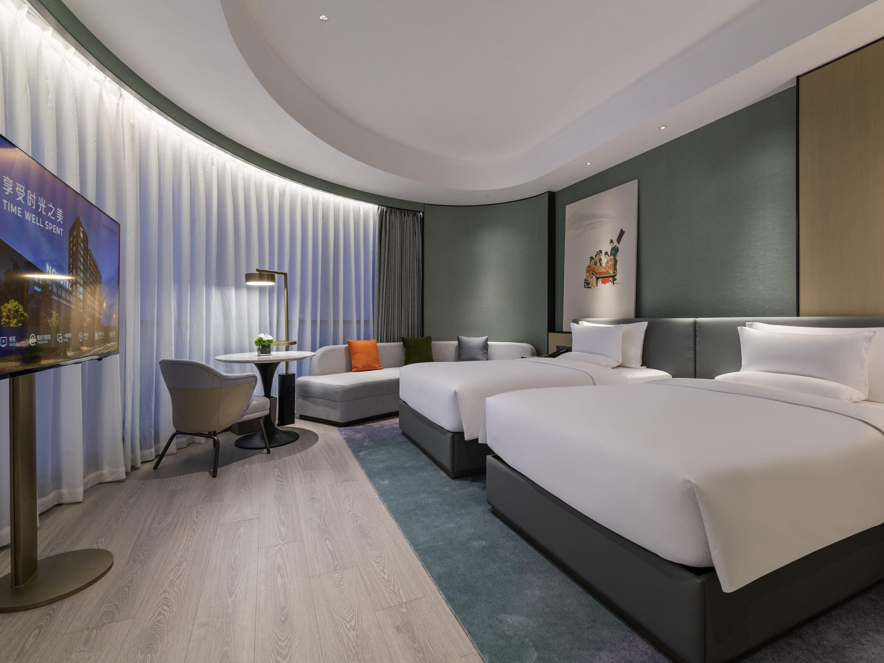 Premium bedding, minibar, in-room safe, soundproofing