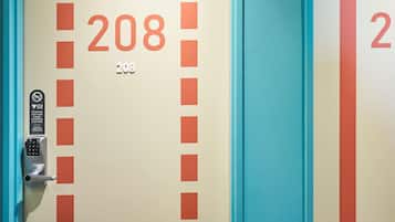 Blackout curtains, soundproofing, iron/ironing board