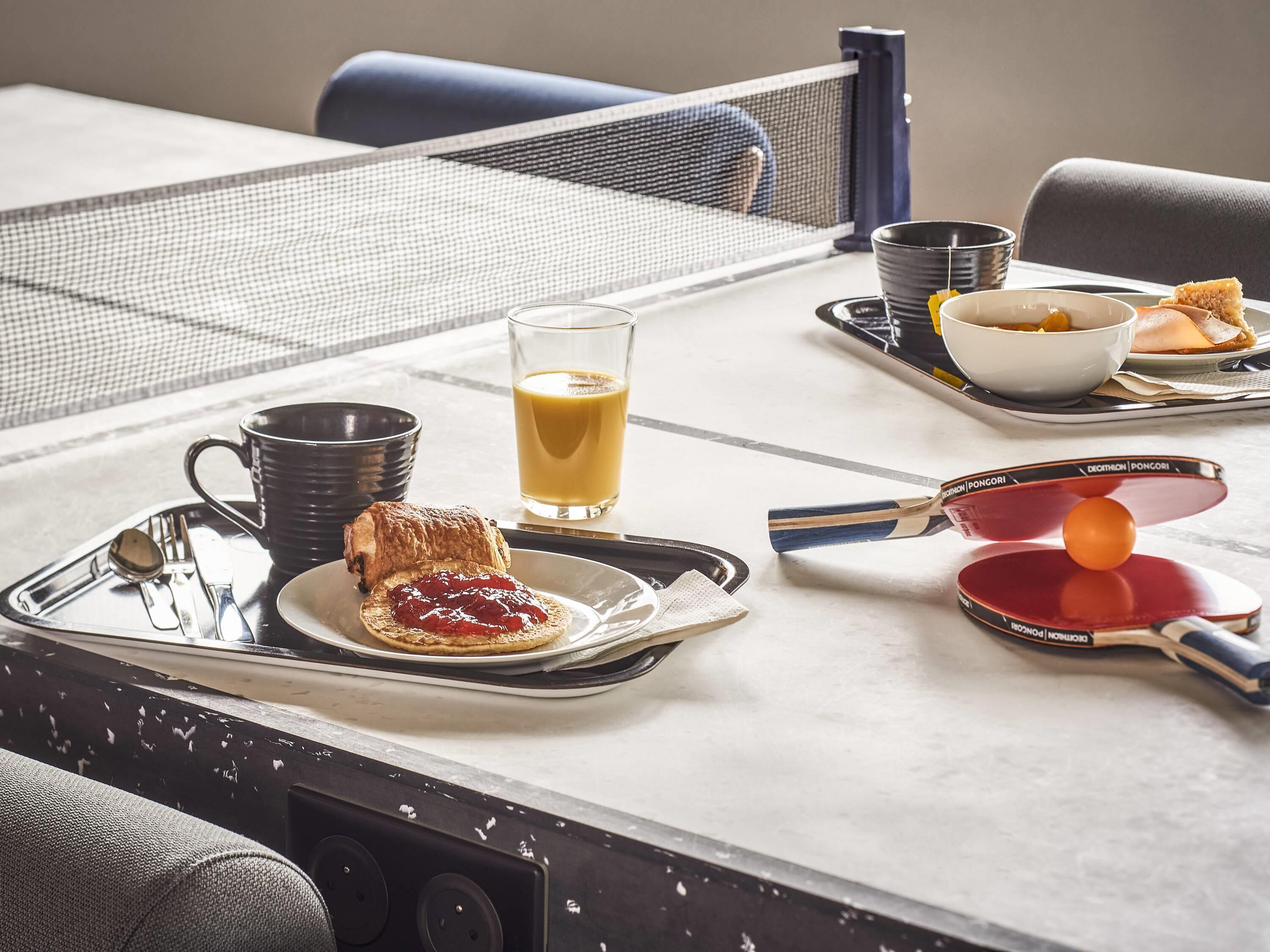daily self-service breakfast (eur 9.90 per person)