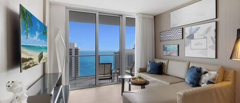 Una televisión, una oficina