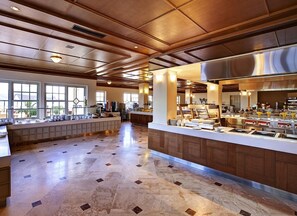 Enjoy a wide selection of food options in our well-appointed buffet area.