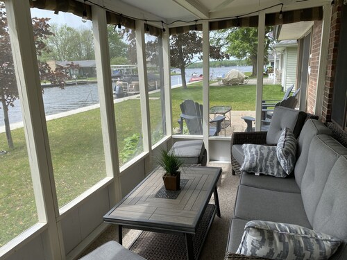 “Stay Anchored” Lake Tippecanoe channel front with pier and great lake views