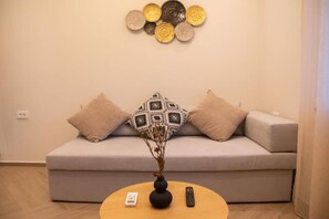 Departamento familiar, 2 habitaciones | Sala de estar | Televisión 