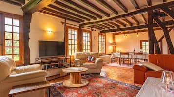 Télévision, cheminée