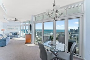 Deluxe Condo, 1 Bedroom, Balcony, Ocean View (PH18) | In-room dining - Horizon at 77th by Elliott Beach Rentals (Myrtle Beach)