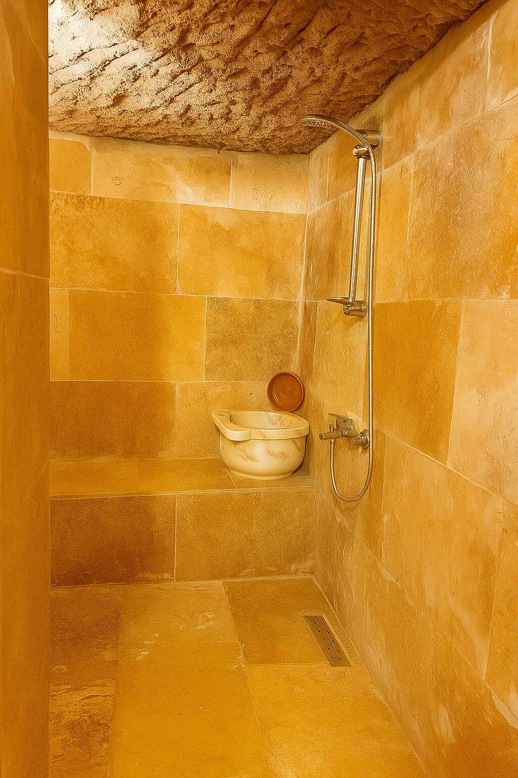 A bathroom with a bathtub, a shower, and a sink.