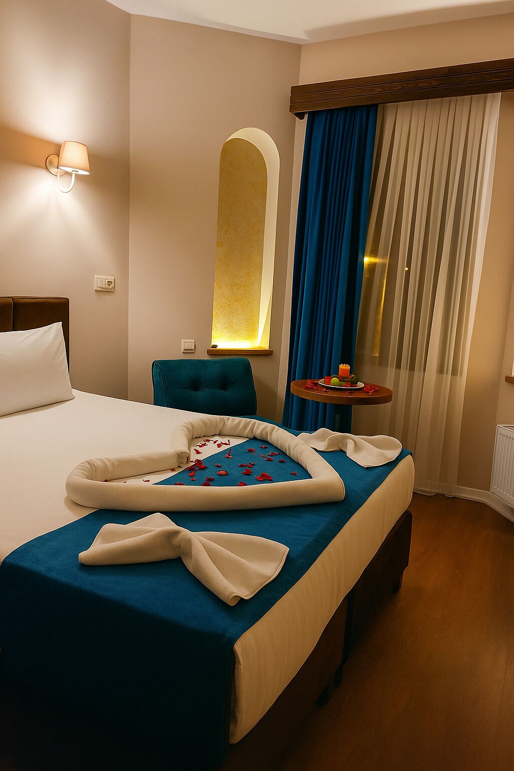 Habitación estándar doble | Ropa de cama de alta calidad, minibar, caja fuerte