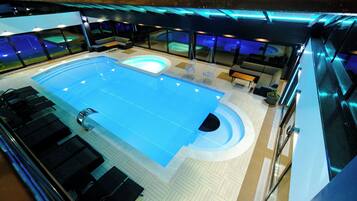 Indoor pool, a heated pool