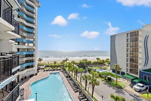 Condo, 3 habitaciones, balcón, vista al océano (223) | Vista del balcón