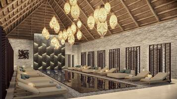 Couples treatment room(s), sauna, hot tub, steam room, body treatments