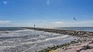 Vlak bij het strand